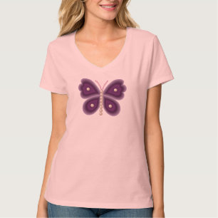 Camisa Pearl Butterfly V-Neck