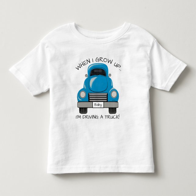 Camisa personalizada camión azul (Anverso)