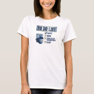 Camisa personalizada COFFEE WORK TRUE CRIME de oro