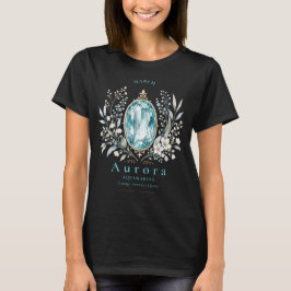 Camisa personalizada con piedra de nacimiento de a