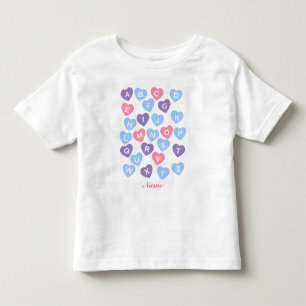 Camisa personalizada de ABCs, camisa del alfabeto,