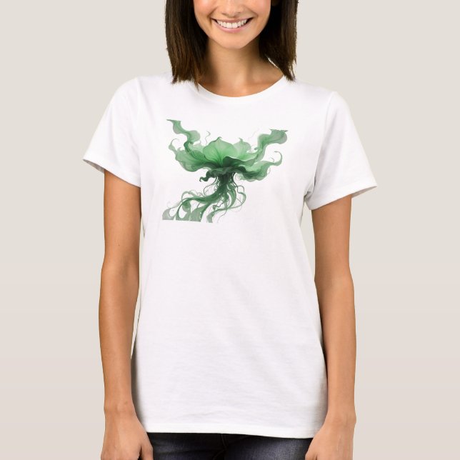 Camisa personalizada de cintas abstractas de plata (Anverso)
