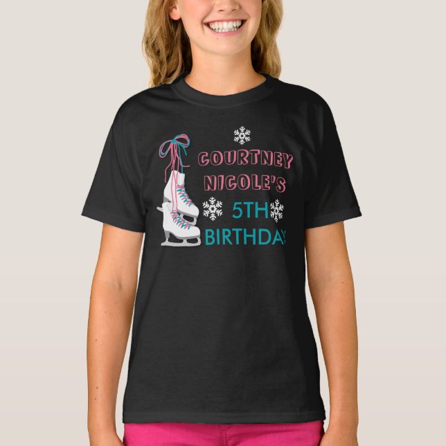 Camisa personalizada de cumpleaños para patinar so (Anverso)