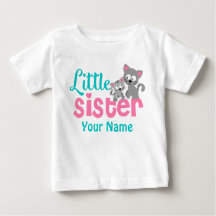 Camisa personalizada de gato Kitty, hermana pequeñ