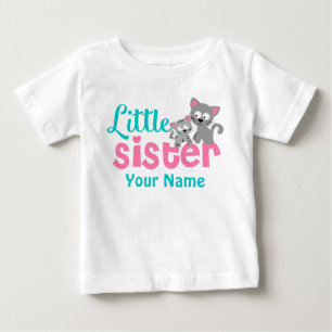 Camisa personalizada de gato Kitty, hermana pequeñ