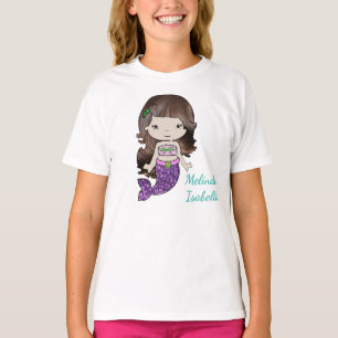 Camisa personalizada de los chicas de la sirena