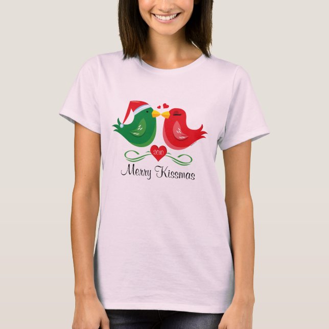 Camisa personalizada de navidades Lovebirds (Anverso)