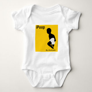Camisa personalizada del bebé, iPoop de