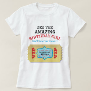 Camisa personalizada del cumpleaños del circo del