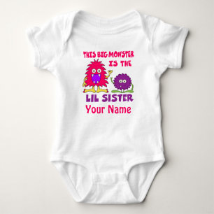 Camisa personalizada monstruo de la pequeña