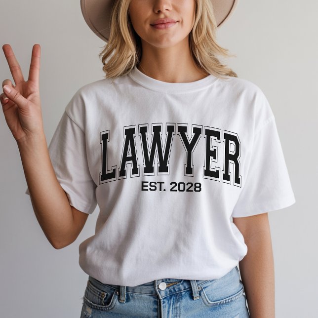 Camisa personalizada para abogado, regalo de gradu (lawyer t-shirt, lawyer sweatshirt, law student gift, graduation law gift, legal career gift for her,)