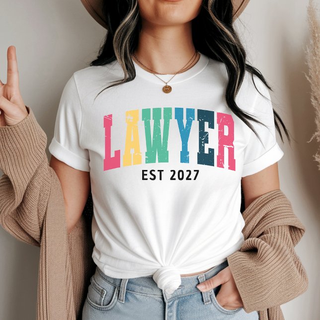 Camisa personalizada para abogados coloridos para  (lawyer t-shirt, lawyer sweatshirt, colorful lawyer shirt, law student graduation gift, attorney gift)