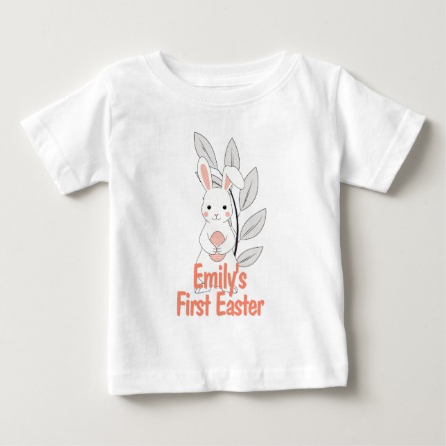 Camisa personalizada para conejitos de Pascua (Anverso)