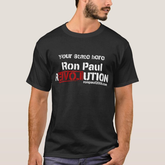 Camisa personalizada revolución de Ron Paul (Anverso)