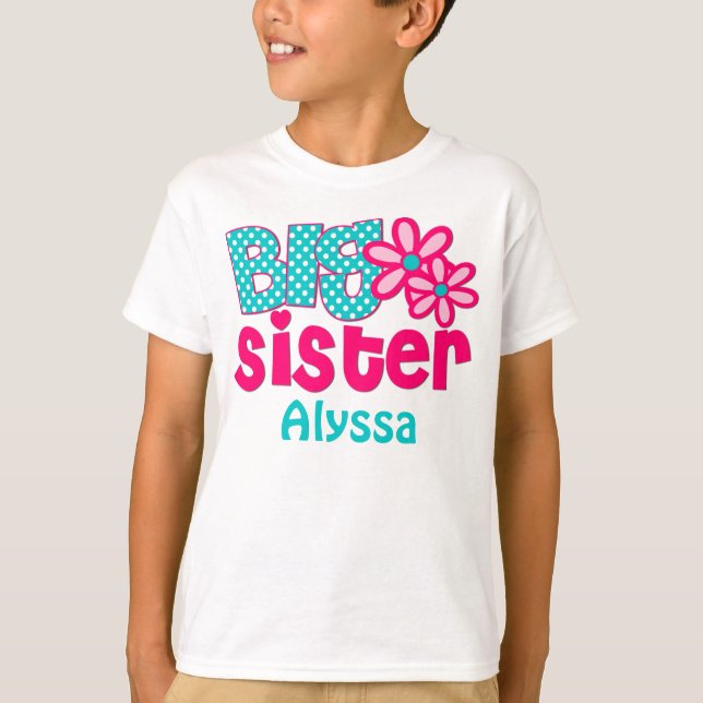 Camisa personalizada trullo del rosa de la hermana (Anverso)
