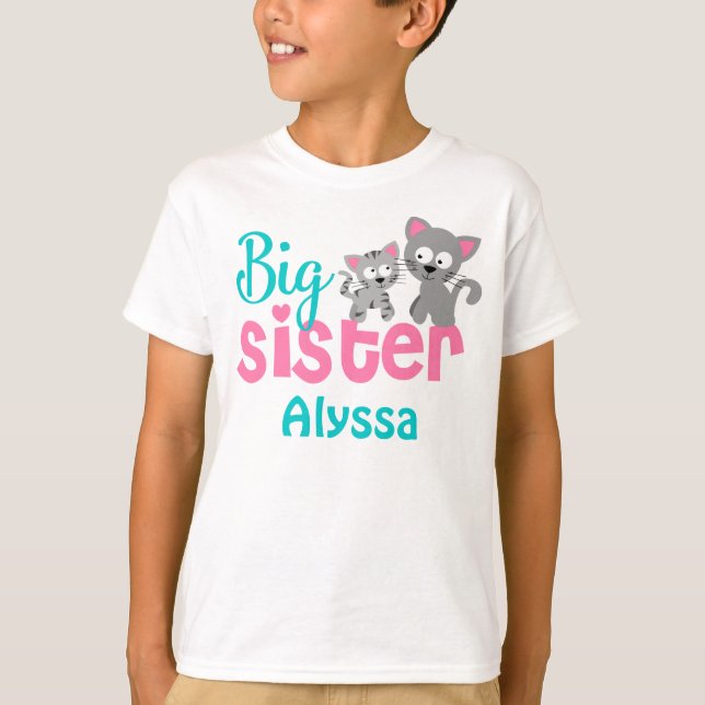Camisa personalizada trullo del rosa del gato de (Anverso)
