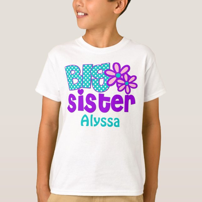Camisa personalizada trullo púrpura de la hermana (Anverso)