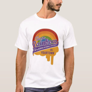 Camisa personalizado arcoiris del equipo - elegir