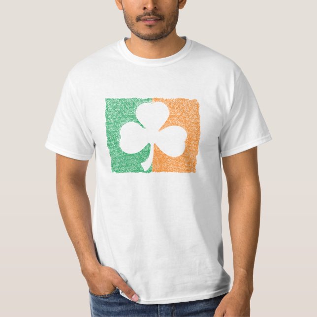 Camisa personalizado irlandesa Shamrock - elegir e (Anverso)