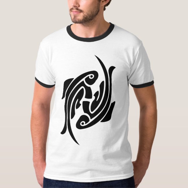 Camisa - pescado tribal del zodiaco (Anverso)