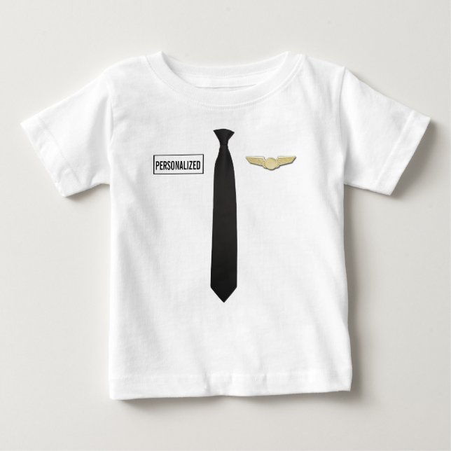 Camisa piloto personalizada, ropa para niños de av (Anverso)