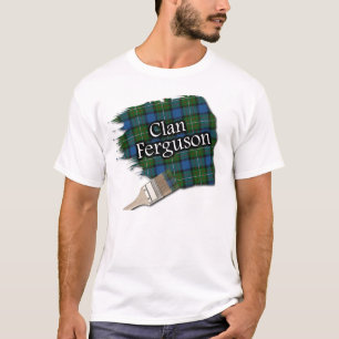 Camisa pintada de tartán escocés del clan Ferguson