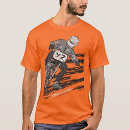 Camisa plana de la motocicleta de las Carreras de