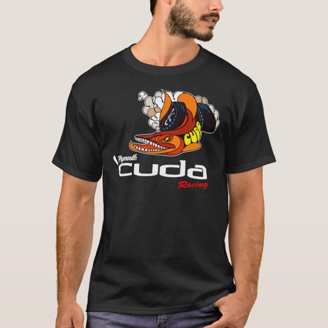 Camisa Plymouth Cuda, Pegatina, Decal, Hoodie, Más (Anverso)