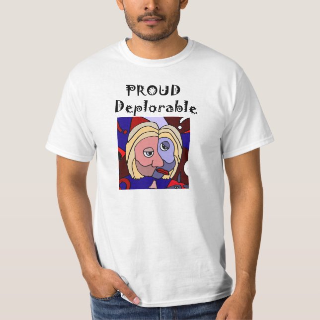 Camisa política deplorable orgullosa divertida (Anverso)