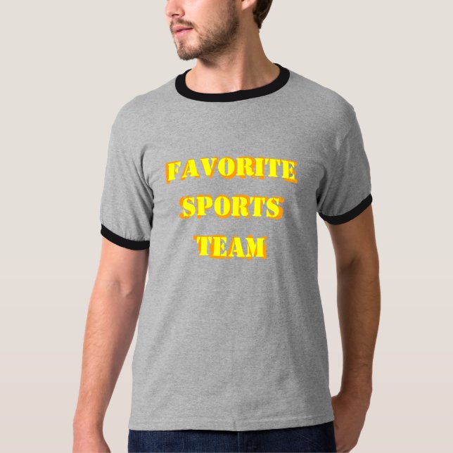Camisa preferida del equipo de deportes (Anverso)