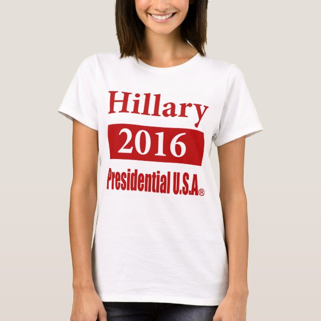 Camisa presidencial de Hillary Clinton 2016 en Est (Anverso)