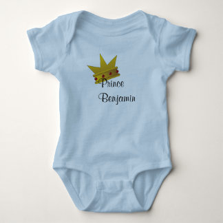 Camisa Príncipe Personal - Primer Tee del bebé