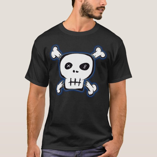 Camisa punky negra del cráneo (Anverso)