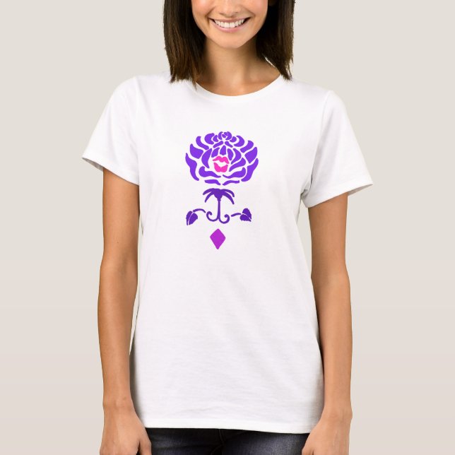 Camisa Purple Rose Fleur de Kiss (Anverso)