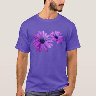 Camisa púrpura de la margarita del Wildflower de