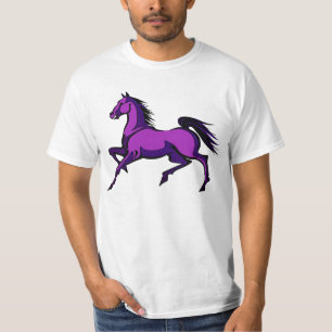 Camisa púrpura del caballo