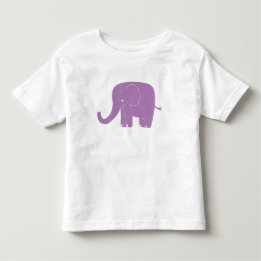 Camisa púrpura del niño del elefante