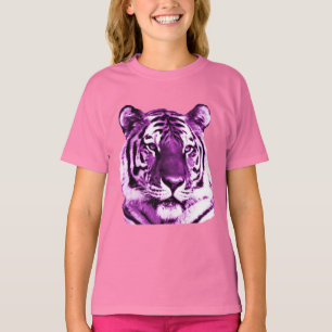 Camisa púrpura del tigre