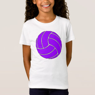 Camisa púrpura del voleibol de los chicas lindos