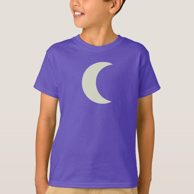 Camisa púrpura orgánica de la luna creciente (Anverso)