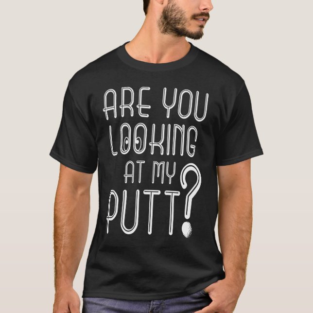Camisa Putt de Golf, Camisa de Golf divertida, cam (Anverso)