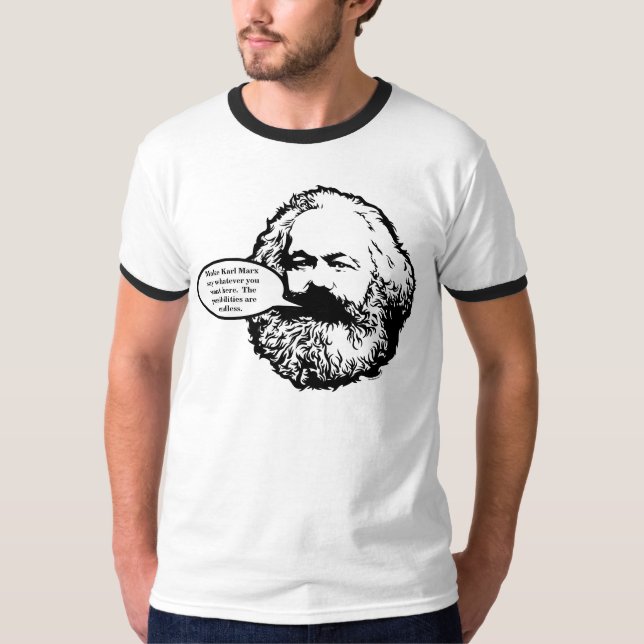 Camisa que habla adaptable de Marx (Anverso)