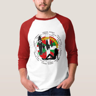 Camisa que practica surf vasca