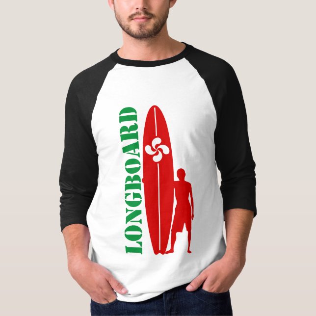 Camisa que practica surf vasca (Anverso)