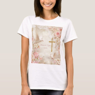 Camisa Quinceañera Rosa Celeste y Dorado, personal