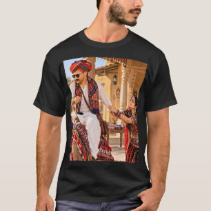 CAMISA RAJASTANI PATRIMONIO ARTE TRADICIONAL INDIO