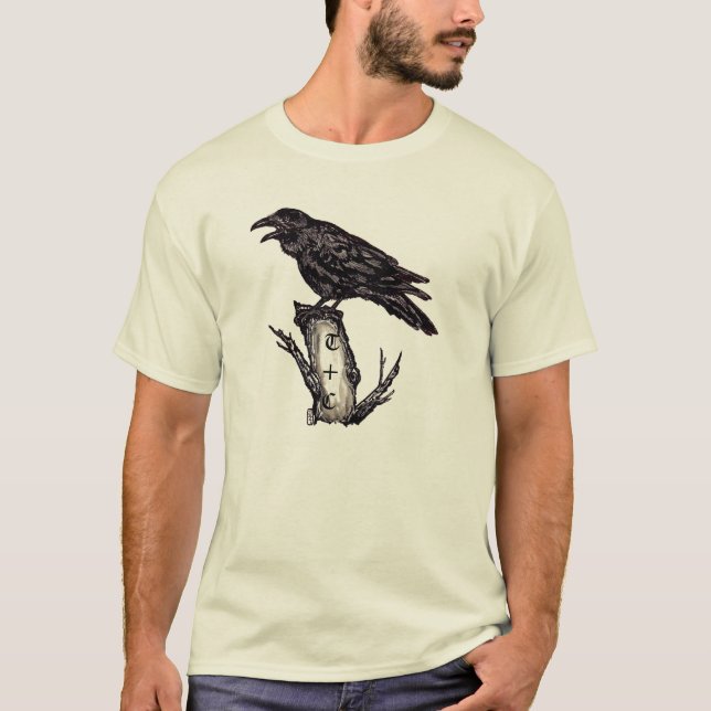Camisa Raven Personalizada, arte original llamativ (Anverso)