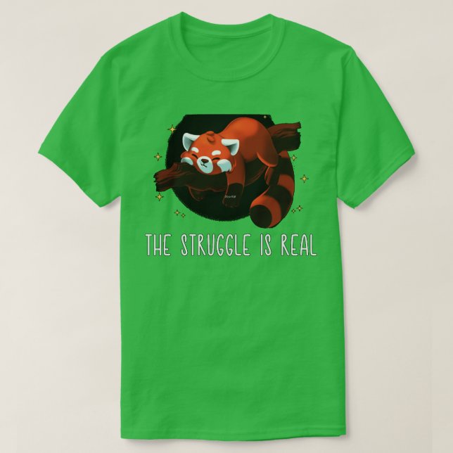 Camisa Red Panda Lover2 (Diseño del anverso)