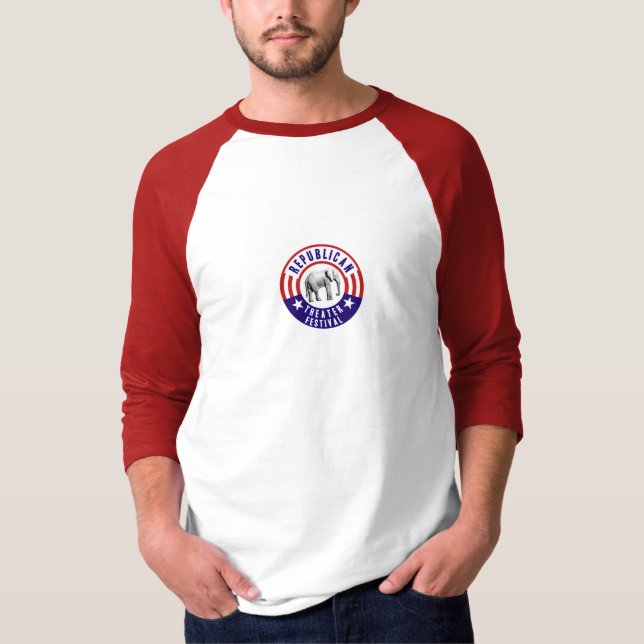 Camisa republicana del béisbol del festival del (Anverso)