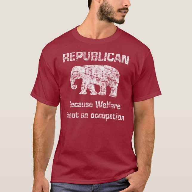 Camisa republicana divertida del bienestar (Anverso)